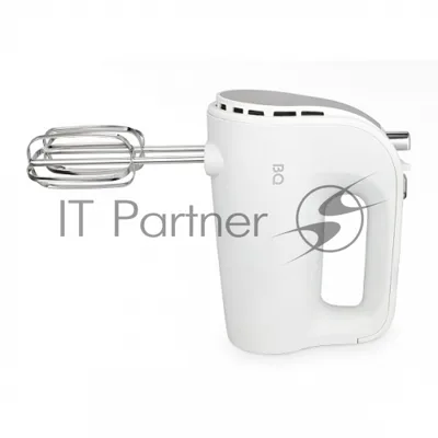 Миксер BQ MX423 White-Steel, Мощность 500 Вт, 5 скоростей, Режим Турбо