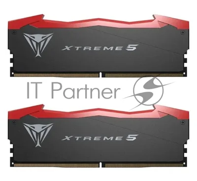 Оперативная память Patriot Viper Xtreme 5, DDR5, 32GB (2x16GB), 7600MHz, CL36, DIMM, с радиаторами, черный
