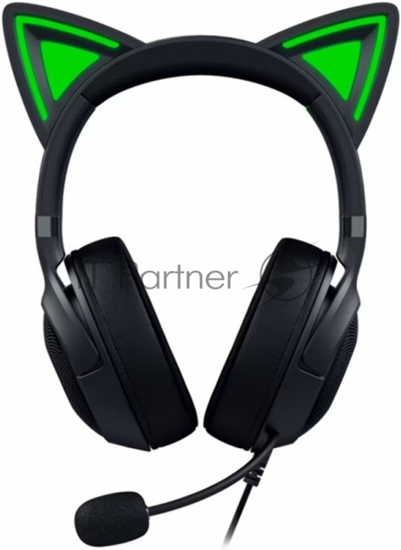 Гарнитура Razer Kraken Kitty V2 чёрный, проводная, USB, подсветка