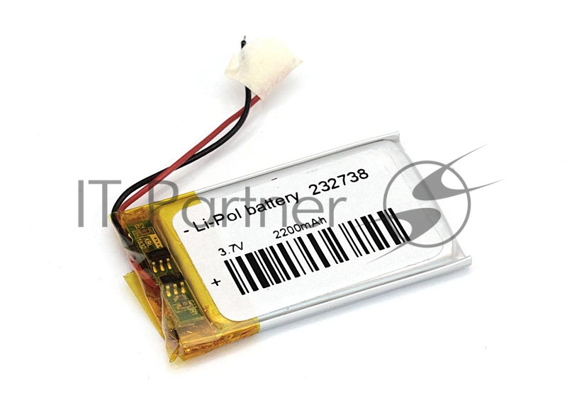 Аккумулятор Li-Pol (батарея) 2.3x27x38 мм 2pin 3.7V/220mAh