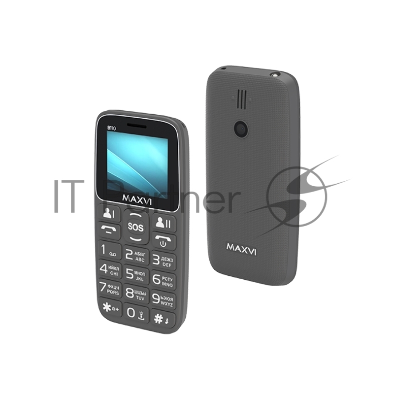 Мобильный телефон Maxvi B110 серый