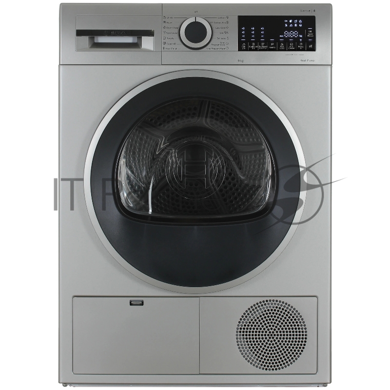 Сушильная машина Bosch WQG1420XME серый, 9 кг, сушка - конденсационная, программ - 15, 59.8 x 84.2 x 64.8 см