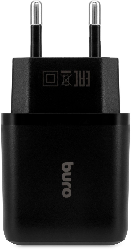Сетевое зарядное устройство Buro BUWH1 15.5W 3.1A 2xUSB универсальное черный