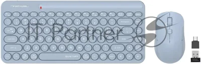 Комплект клавиатура+мышь A4Tech FStyler FG3200 Air Blue беспроводной, USB, 2000 DPI, голубой