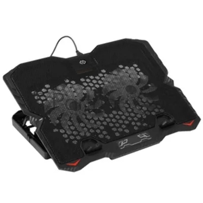 Подставка для ноутбука Digma D-NCP150-2 15.6"360x260x27мм 38дБ 2xUSB 2x 120ммFAN 650г металл/пластик черный