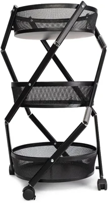 Этажерка Domfy DHC-FC30862 34.2x34.2x83.6 см, d=34.2 см черный