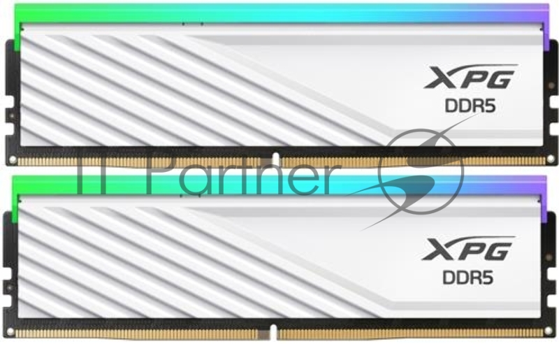 Оперативная память XPG Lancer Blade, DDR5, 32GB (2x16GB), 6400MHz, CL32, DIMM, с радиаторами, RGB, белый