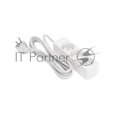 Удлинитель PROconnect 3 гнезда, 3 м, 3х0,75 мм², с/з, белый