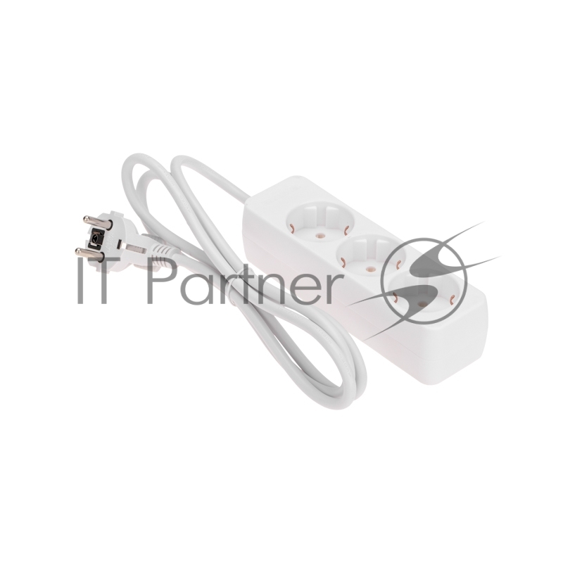 Удлинитель PROconnect 3 гнезда, 1,5 м, 3х0,75 мм², с/з, белый