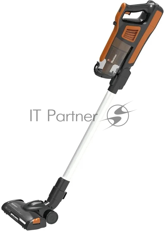 Пылесос вертикальный Blackton Bt VCA1401B оранжевый, питание от аккумулятора, 25 Вт, уборка сухая, пылесборник 0.6 л, работа от АКБ max 40 мин