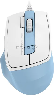 Мышь проводная A4Tech Fstyler FM45S Air голубой/белый, 2400 dpi, USB, кнопки - 7