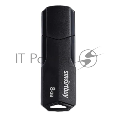 Флешка USB Smartbuy CLUE Black (SB8GbCLU-K), 8Gb, USB 2.0, R/W 20/10, черный