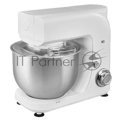 Планетарный миксер BQ MX520 White. Макс. мощность: 1600 Вт, Регулировка скорости: 6 скоростей + импульсный режим