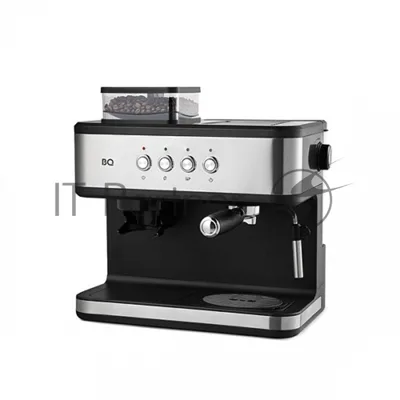 Кофейная станция BQ CM1003 сталь/черный, исп. кофе - зерновой/молотый, 1.5 л, 1150 Вт. 15 бар