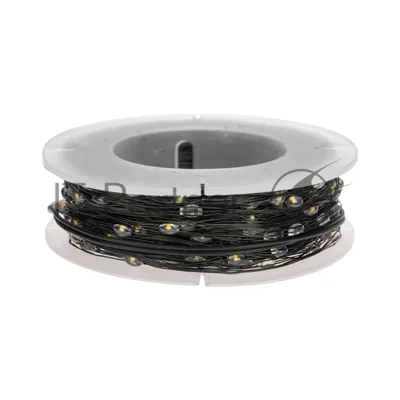 Гирлянда Neon-night Роса с контроллером 20м, 200 LED, IP20, 230В, зеленый провод, теплое белое свечение