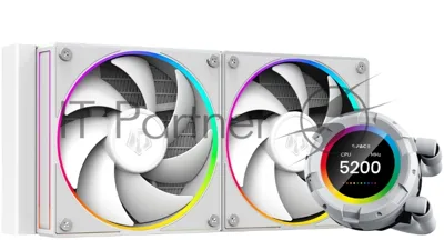 Система жидкостного охлаждения ID-Cooling SL240 белый 120мм алюминий+медь 2000rpm 30db 4-pin 300W
