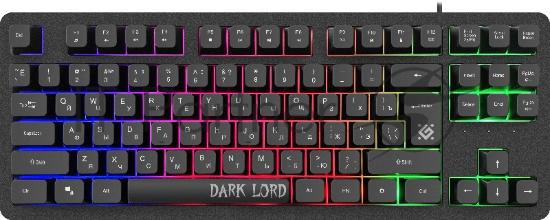 Клавиатура проводная Defender Dark Lord GK-580, USB, черный