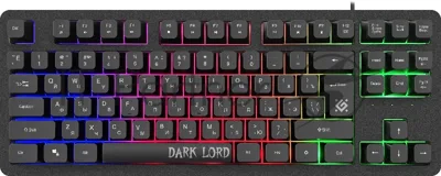 Клавиатура проводная Defender Dark Lord GK-580, USB, черный