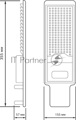 Светильник светодиодный Gauss уличный консольный LED ДКУ 50 Вт 5000 Лм 5000К IP65 190-250 В КСС Д 355х155х57 мм Avenue