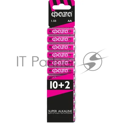 Элемент питания JazzWay LR 6 (AA) ФАZА Super Alkaline набор 10+2
