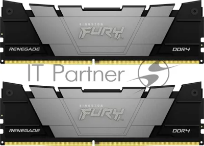 Оперативная память Kingston Fury Renegade, DDR4, 32GB (2x16GB), 3200MHz, CL16, DIMM, с радиаторами, серый/черный