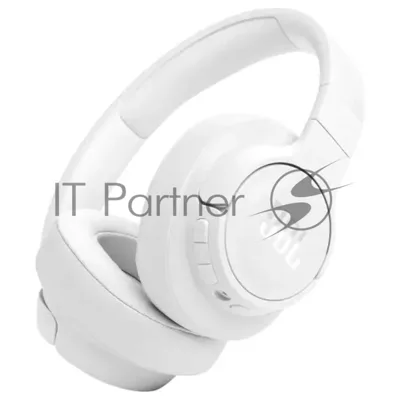 Беспроводные/проводные наушники JBL Tune 770NC белый, полноразмерные, Bluetooth + проводной, активное шумоподавление, до 70 ч