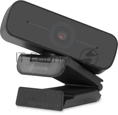 Веб-камера OKLICK OK-C001FH 1920x1080, 30 кадр/с, USB Type-A, микрофон (шумоподавление), универсальное крепление