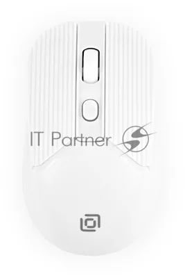 Мышь беспроводная Oklick 509MW белый, 1600 dpi, радиоканал, USB, кнопки - 4