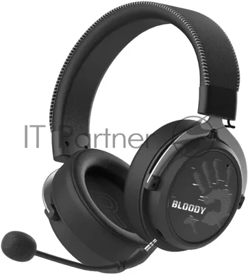 Гарнитура Bloody MR590 Sports чёрный, беспроводная + проводная, Bluetooth, до 35 ч