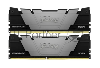 Оперативная память Kingston Fury Renegade, DDR4, 64GB (2x32 GB), 3200 MHz, CL16, DIMM, с радиатором, черный