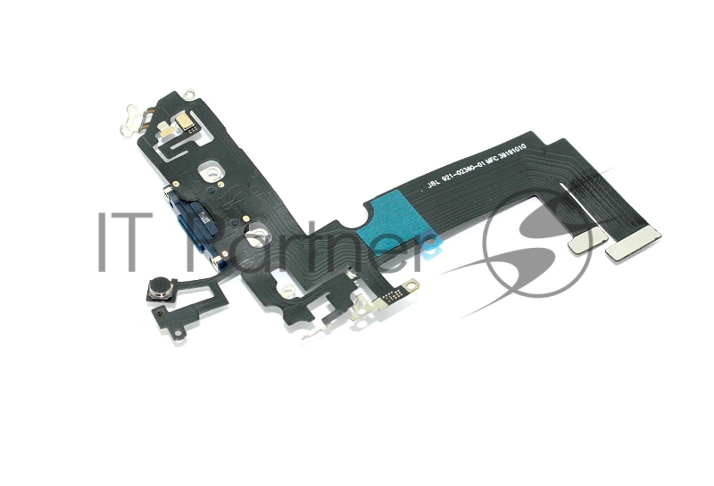 Шлейф с разъемом зарядки и микрофоном для Apple iPhone iPhone 12 Mini, черный