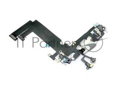 Шлейф с разъемом зарядки и микрофоном для Apple iPhone iPhone 12 Mini, зеленый