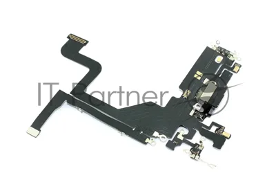 Шлейф с разъемом зарядки и микрофоном для Apple iPhone 13 Pro, черный