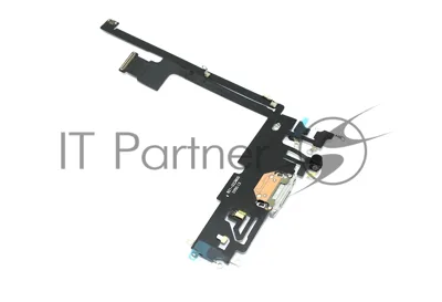 Шлейф с разъемом зарядки и микрофоном для Apple iPhone 12 Pro Max, белый