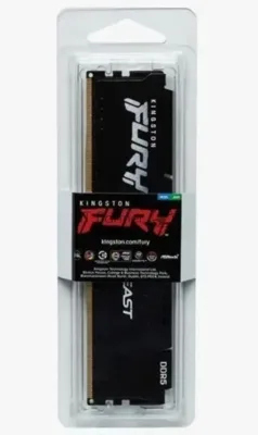 Оперативная память Kingston Fury Beast, DDR5, 8GB (1x8GB), 5600MHz, CL36, DIMM, с радиатором, черный