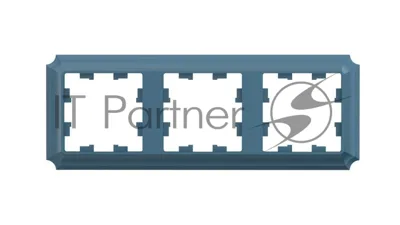 Рамка ATLASDESIGN ANTIQUE 3-постовая рамка, универсальная, ИЗУМРУД