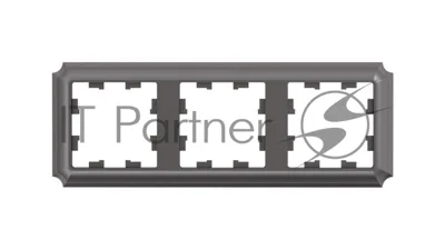 Рамка ATLASDESIGN ANTIQUE 3-постовая рамка, универсальная, МОККО