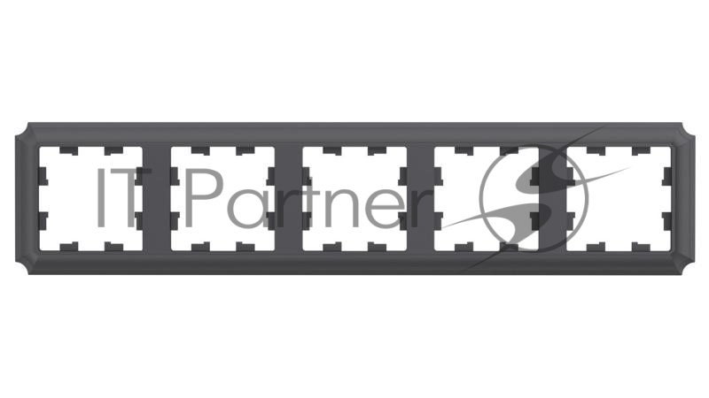 Рамка ATLASDESIGN ANTIQUE 5-постовая рамка, универсальная, БАЗАЛЬТ