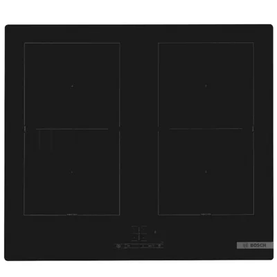 Индукционная варочная поверхность Bosch PVQ61RBB5E, 4 конфорки, с зоной расширения, стеклокерамика, 7400 Вт