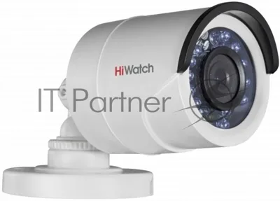 Камера видеонаблюдения аналоговая HiWatch DS-T200A(B) (3.6мм) 3.6-3.6мм HD-TVI цв. корп.:белый