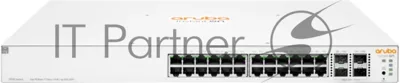 Коммутатор HPE Aruba Instant On 1930 24G 4SFP/SFP+, 24×1 Гбит/с PoE+ + 4×10 Гбит/с SFP+, настраиваемый