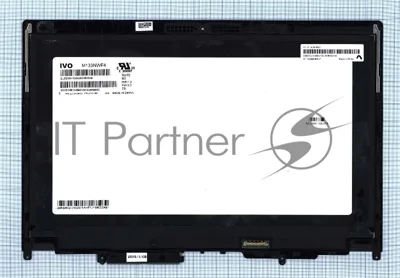 Модуль (матрица + тачскрин) для Lenovo ThinkPad X380 Yoga черный с рамкой