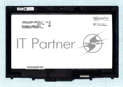 Модуль (матрица + тачскрин) для Lenovo X1 Yoga 2nd QHD черный c рамкой