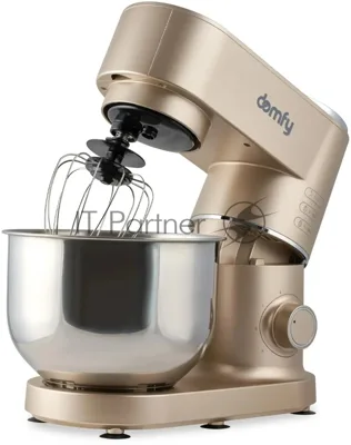 Миксер планетарный Domfy DSC-KM301 1200Вт золотистый
