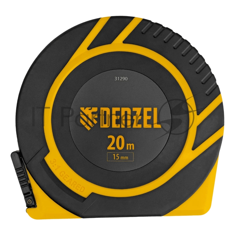 Рулетка геодезическая Denzel 20 м х 15 мм, закрытый корпус, фиберглассовая лента