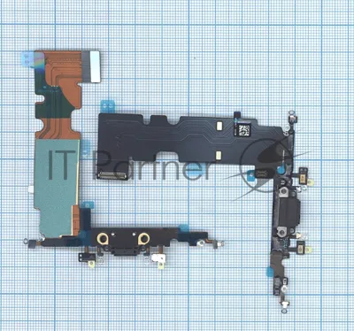 Шлейф разъема питания для iPhone 8 Plus черный