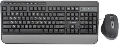 Комплект клавиатура+мышь Oklick S290W беспроводной, USB, 1600 DPI, чёрный