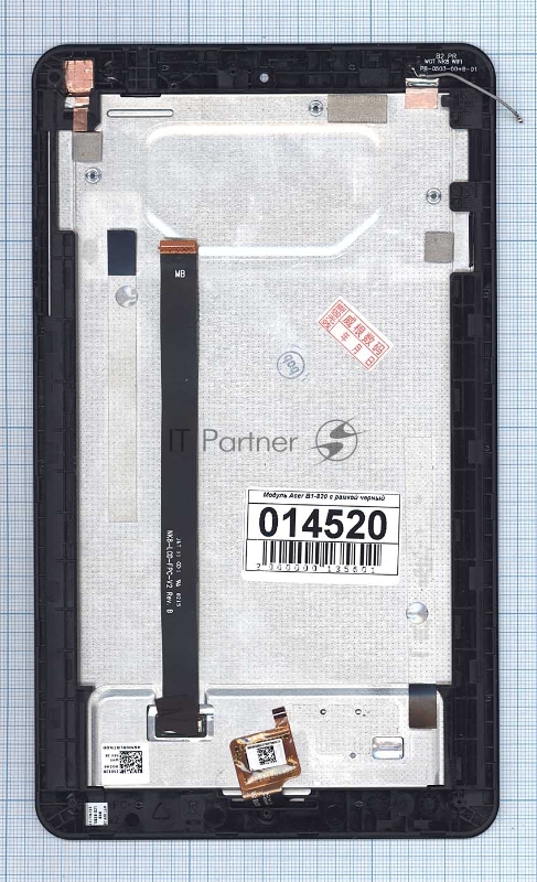 Модуль (матрица + тачскрин) для Acer Iconia One 8 B1-820 черный с черной рамкой