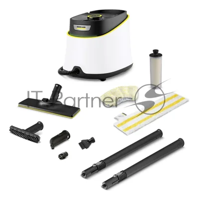 Пароочиститель Karcher EasyFix SC 3 Deluxe белый, напольный, 1900 Вт, 40 г/мин, 1000 мл