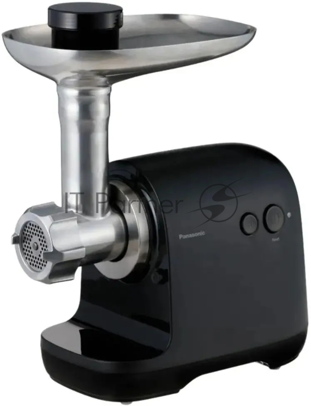 Мясорубка электрическая Panasonic MK-GX1710KTQ черный, 1700 Вт, 3.0 кг/мин, реверс, защита от перегрузки, металлический лоток, насадки - 5